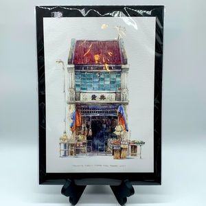 Signed Art/Painting/Illustration of Penang Market, Unframed READ